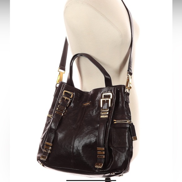 Pre-Loved Stunning Designer Michael Kors Collection Leather Satchel Purse Bag - Picture 2 of 9